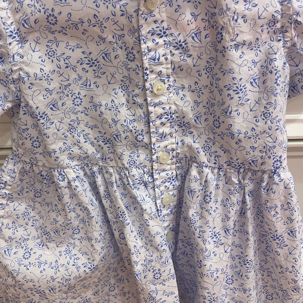 Baby girl Ralph Lauren floral dress with diaper cover